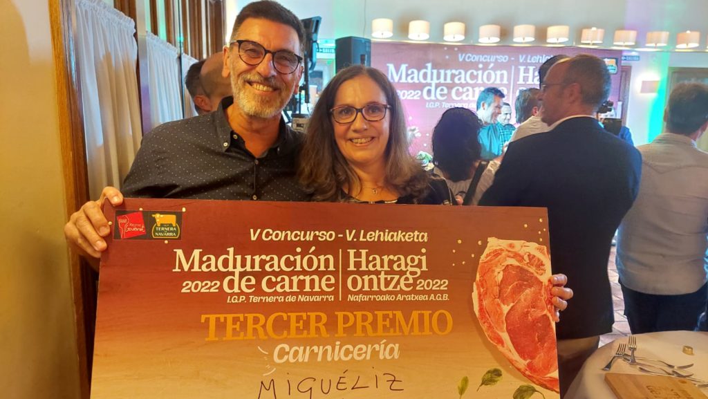 Carnicería Miguéliz tercer premio en el V Concurso de maduración de carne
