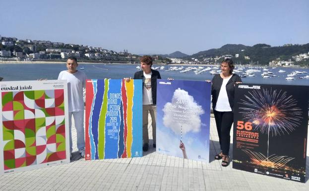 Presentados los carteles de las fiestas de verano de Donostia