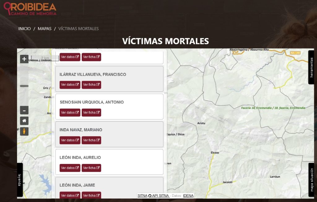 ‘Oroibidea’ se convierte en un archivo digital referente de la guerra civil y el franquismo con datos de más de 23.000 víctimas